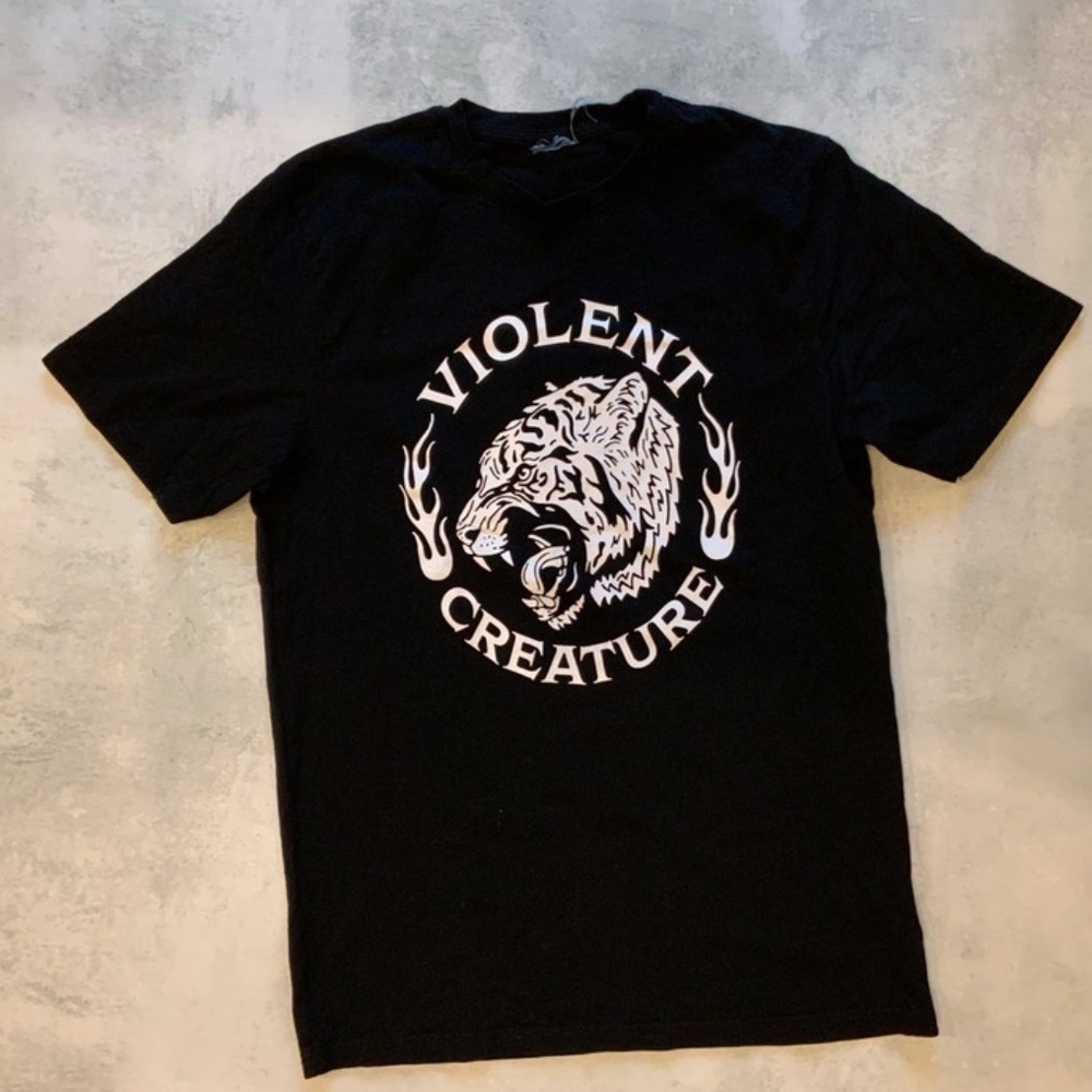 SMOG Violent Creatures Black Tee Size Small